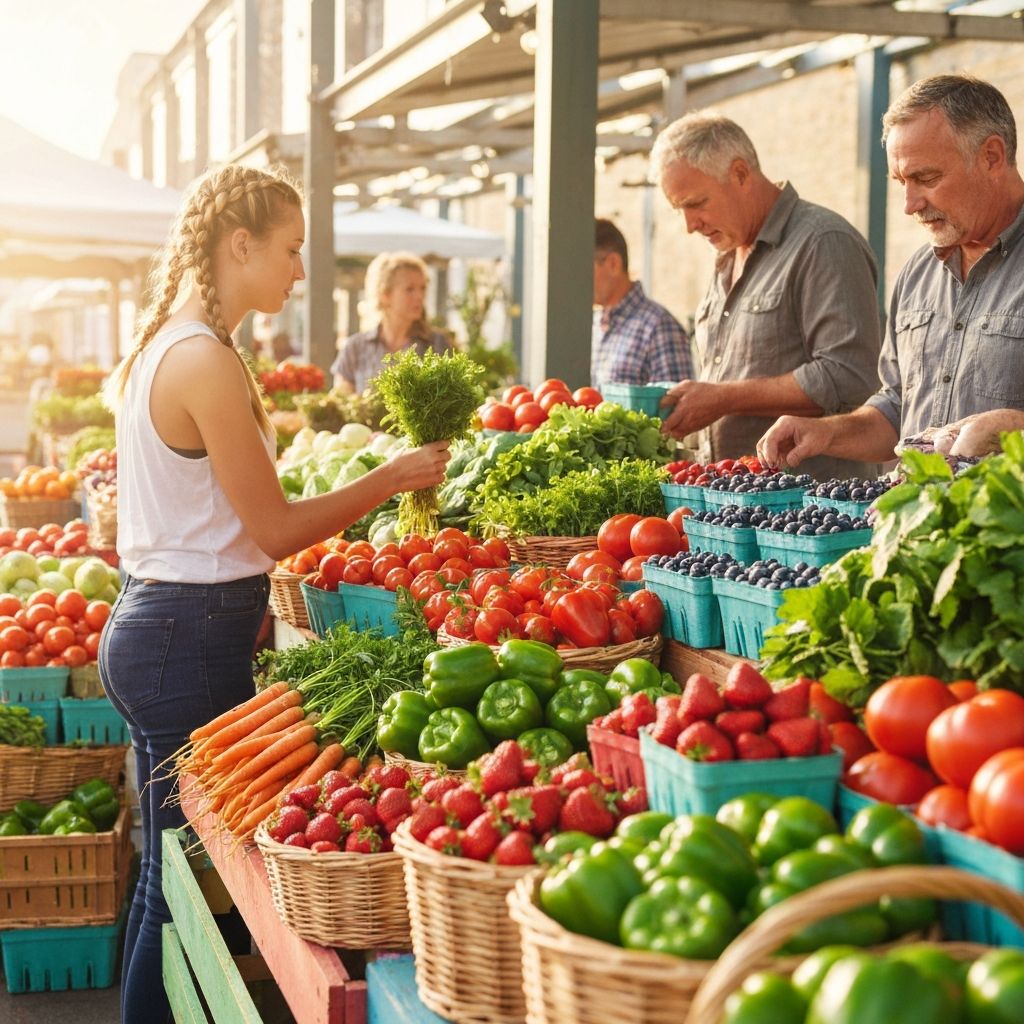 Fresh produce selection
